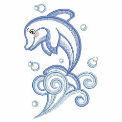 Vintage Dolphins 03(Sm) machine embroidery designs