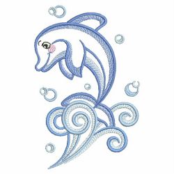 Vintage Dolphins 03(Lg) machine embroidery designs