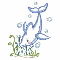 Vintage Dolphins 04(Sm) machine embroidery designs