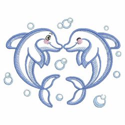 Vintage Dolphins 09(Sm) machine embroidery designs