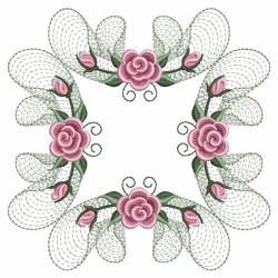 Pearl Roses Quilt 5(Lg) machine embroidery designs