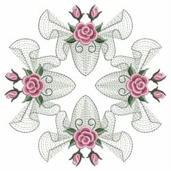 Pearl Roses Quilt 5 02(Md) machine embroidery designs