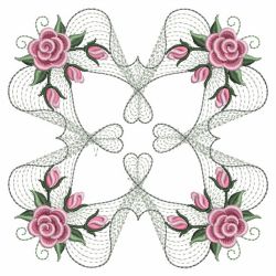 Pearl Roses Quilt 5 04(Md) machine embroidery designs