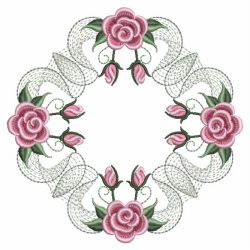 Pearl Roses Quilt 5 05(Lg) machine embroidery designs