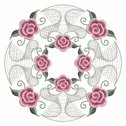 Pearl Roses Quilt 5 06(Lg) machine embroidery designs