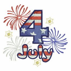 Celebrate Fourth Of July 11 machine embroidery designs