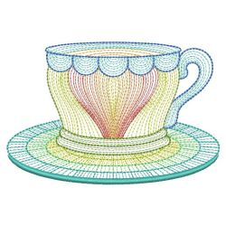 Rippled Tea Time 2 11(Lg) machine embroidery designs