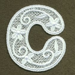 FSL Floral Alphabet Lower Case 03 machine embroidery designs