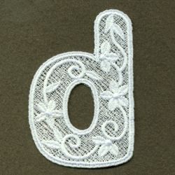 FSL Floral Alphabet Lower Case 04 machine embroidery designs