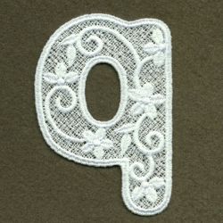 FSL Floral Alphabet Lower Case 17 machine embroidery designs