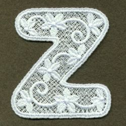 FSL Floral Alphabet Lower Case 26 machine embroidery designs