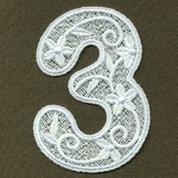 FSL Floral Numbers 03 machine embroidery designs