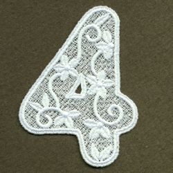 FSL Floral Numbers 04 machine embroidery designs