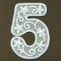 FSL Floral Numbers 05 machine embroidery designs
