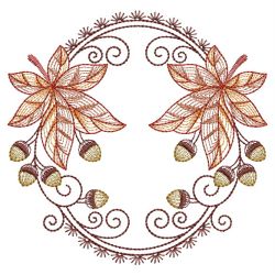 Rippled Autumn Leaves 08(Lg) machine embroidery designs