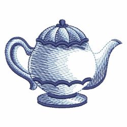 Delft Blue Tea Time 01 machine embroidery designs