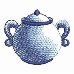 Delft Blue Tea Time 02 machine embroidery designs