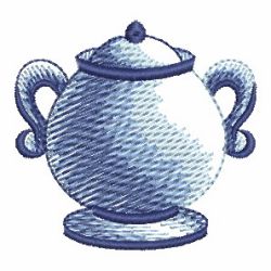 Delft Blue Tea Time 07 machine embroidery designs