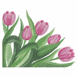 Watercolor Tulips 02(Sm) machine embroidery designs