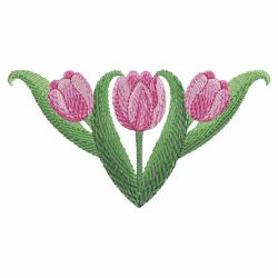 Watercolor Tulips 03(Sm) machine embroidery designs