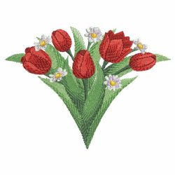 Watercolor Tulips 04(Sm) machine embroidery designs