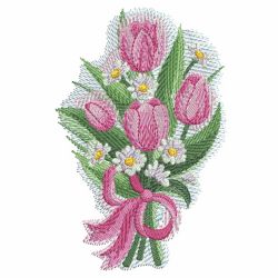 Watercolor Tulips 05(Md) machine embroidery designs
