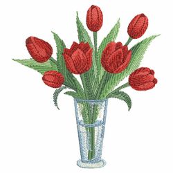 Watercolor Tulips 08(Lg) machine embroidery designs