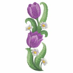 Watercolor Tulips 09(Md) machine embroidery designs