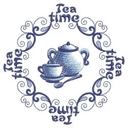 Delft Blue Tea Time 2 01(Lg) machine embroidery designs