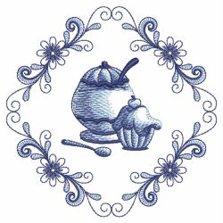 Delft Blue Tea Time 2 09(Lg) machine embroidery designs