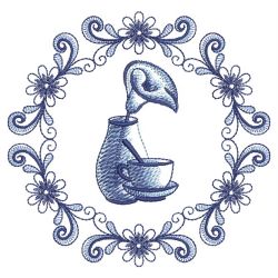 Delft Blue Tea Time 2 10(Lg) machine embroidery designs