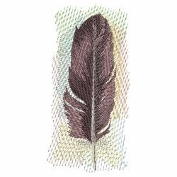 Watercolor Feathers 06(Sm) machine embroidery designs