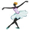 Rippled Ballerina Silhouettes 05(Md)