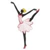 Rippled Ballerina Silhouettes 10(Lg)