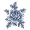 Delft Blue Roses(Sm)