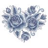 Delft Blue Roses 12(Md)