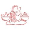 Redwork Hedgehog 2 09(Sm)