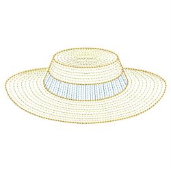 Rippled Fashion Hats(Md) machine embroidery designs