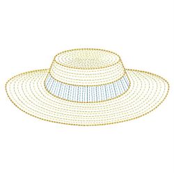 Rippled Fashion Hats(Md) machine embroidery designs