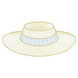 Rippled Fashion Hats(Sm) machine embroidery designs