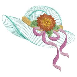 Rippled Fashion Hats 10(Lg) machine embroidery designs