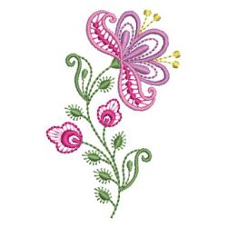 Vintage Jacobean Floral 2 10 machine embroidery designs