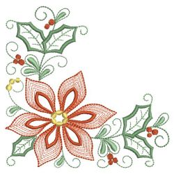 Poinsettia In Bloom 01(Lg) machine embroidery designs