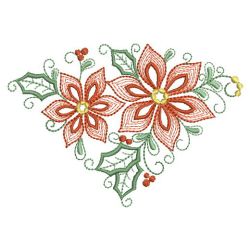 Poinsettia In Bloom 02(Md) machine embroidery designs