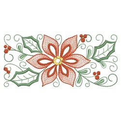 Poinsettia In Bloom 03(Lg) machine embroidery designs
