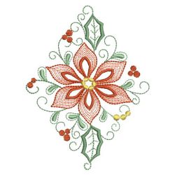 Poinsettia In Bloom 05(Lg) machine embroidery designs