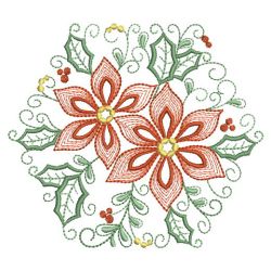 Poinsettia In Bloom 08(Sm) machine embroidery designs