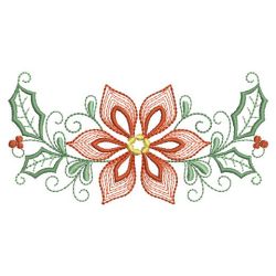 Poinsettia In Bloom 09(Sm) machine embroidery designs