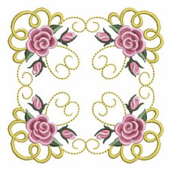 Pearl Roses Quilt 6 machine embroidery designs