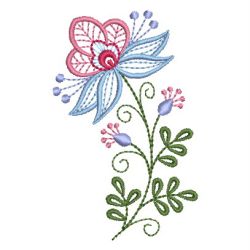 Vintage Jacobean Floral 3 machine embroidery designs